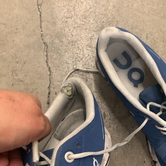 On Running on cloud Athletic Shoes in Blue and White - Picture 7 of 8